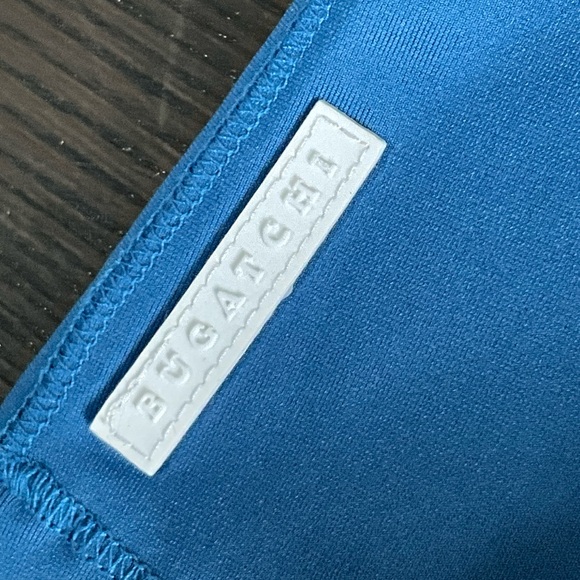 Bugatchi Shirt Womens M-Blue Solid Top Long Sleeve Golf Tennis Sport Ladies(UV50 - Picture 9 of 13